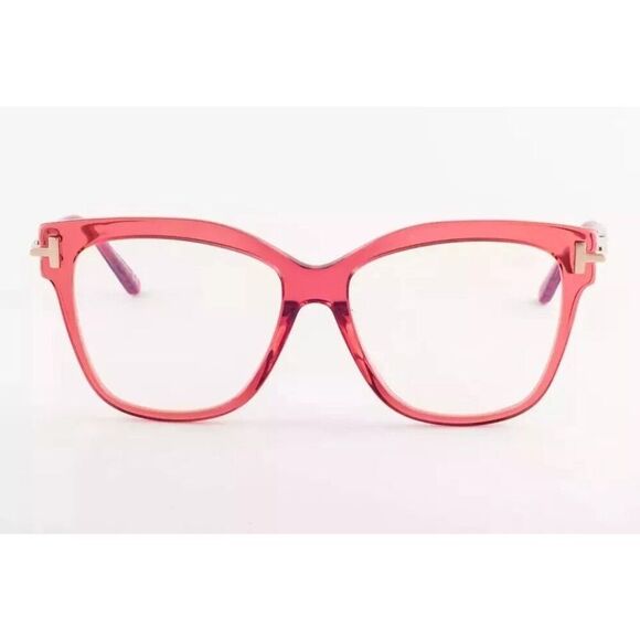 Tom Ford FT5704 FB-066-54 Shiny Red Eyeglasses - Picture 2 of 3
